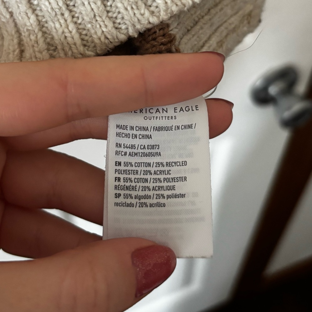 Patchwork American Eagle Cardigan Size Large - image 5